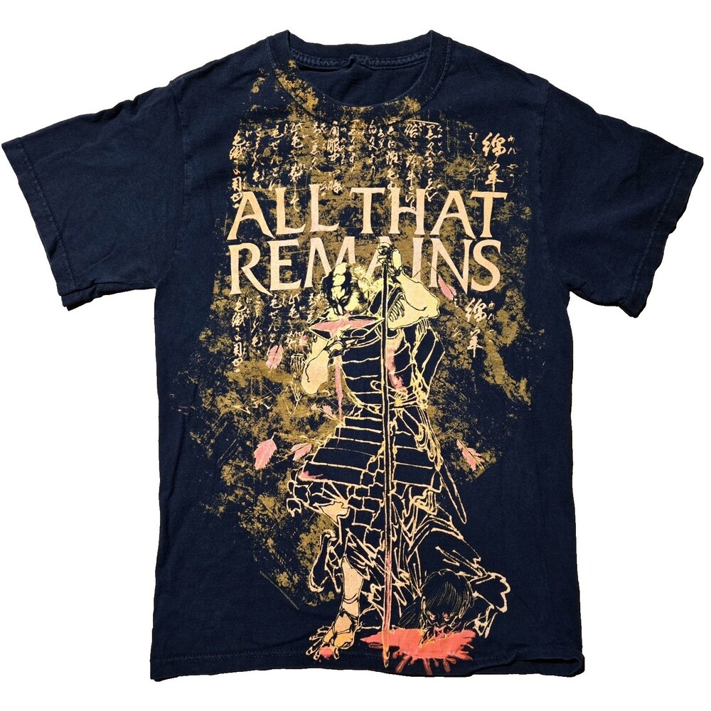 All That Remains Shirt Y2K 2009 Licensed S Black Retro Napalm & Noise Tour